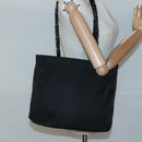 PRADA Chain Shoulder Bag Nylon Black Auth bs25437-22