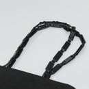 PRADA Chain Shoulder Bag Nylon Black Auth bs25437-8