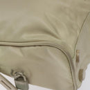 PRADA Shoulder Bag Nylon Beige Auth bs25438-14