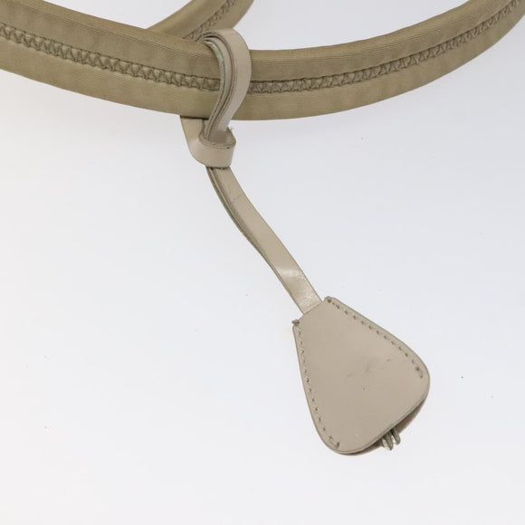 PRADA Shoulder Bag Nylon Beige Auth bs25438