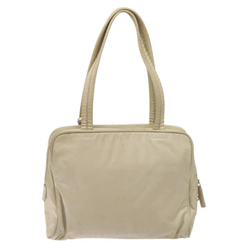 PRADA Shoulder Bag Nylon Beige Auth bs25438 - 0