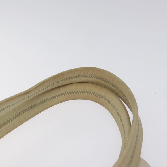 PRADA Shoulder Bag Nylon Beige Auth bs25438