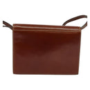 BALLY Shoulder Bag Leather Brown Auth bs25440-2