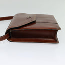 BALLY Shoulder Bag Leather Brown Auth bs25440-3