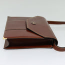 BALLY Shoulder Bag Leather Brown Auth bs25440-4