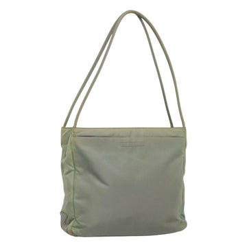 PRADA Shoulder Bag Nylon Gray Auth bs25445