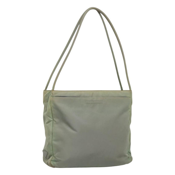 PRADA Shoulder Bag Nylon Gray Auth bs25445