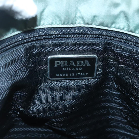 PRADA Shoulder Bag Nylon Gray Auth bs25445