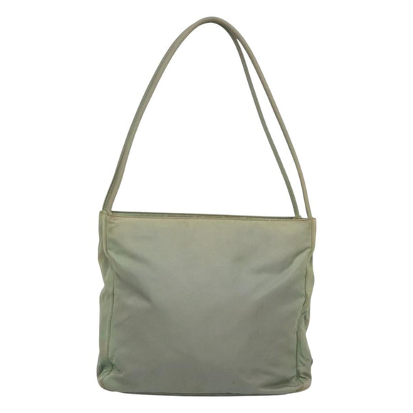 PRADA Shoulder Bag Nylon Gray Auth bs25445