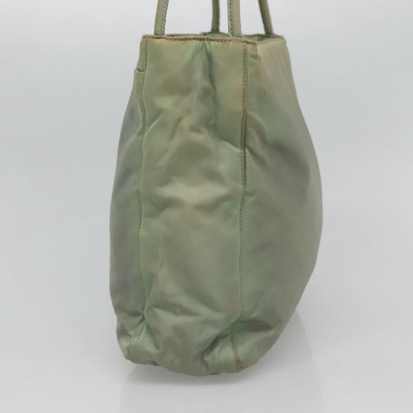 PRADA Shoulder Bag Nylon Gray Auth bs25445