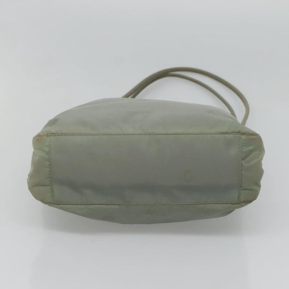 PRADA Shoulder Bag Nylon Gray Auth bs25445