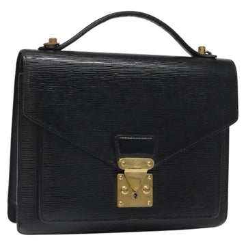 LOUIS VUITTON Epi Monceau 28 Hand Bag Black M52122 LV Auth bs25449
