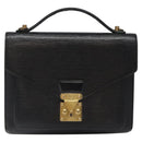 LOUIS VUITTON Epi Monceau 28 Hand Bag Black M52122 LV Auth bs25449-13