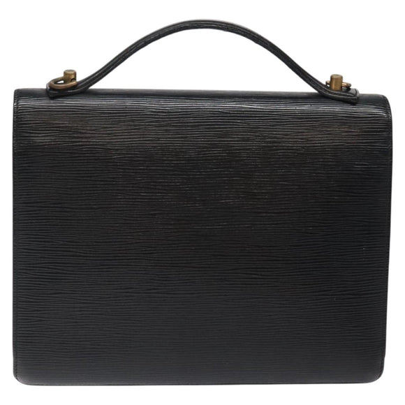 LOUIS VUITTON Epi Monceau 28 Hand Bag Black M52122 LV Auth bs25449