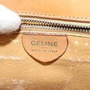 CELINE Macadam Canvas Circle Shoulder Bag PVC Leather Brown Gold Auth bs25458-18