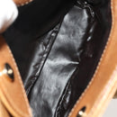 CELINE Macadam Canvas Shoulder Bag Beige Gold Auth bs25460-11