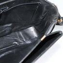 CELINE Shoulder Bag Leather Black Gold Auth bs25461-18