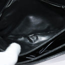 CELINE Shoulder Bag Leather Black Gold Auth bs25461-19