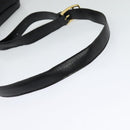 CELINE Shoulder Bag Leather Black Gold Auth bs25461-7