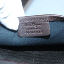 Salvatore Ferragamo Shoulder Bag PVC Leather Brown Auth bs25462-15