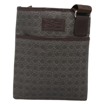 Salvatore Ferragamo Shoulder Bag PVC Leather Brown Auth bs25462 - 0