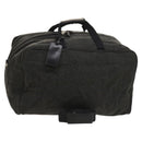 PRADA Boston Bag Wool 2way Gray Auth bs25464-1