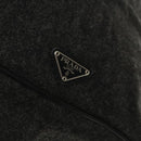 PRADA Boston Bag Wool 2way Gray Auth bs25464-19