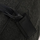 PRADA Boston Bag Wool 2way Gray Auth bs25464-20