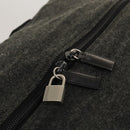 PRADA Boston Bag Wool 2way Gray Auth bs25464-8
