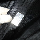 PRADA Boston Bag Wool 2way Gray Auth bs25464-21