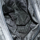 PRADA Boston Bag Wool 2way Gray Auth bs25464-24