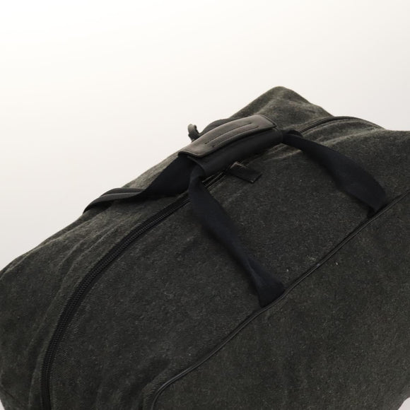 PRADA Boston Bag Wool 2way Gray Auth bs25464