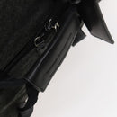 PRADA Boston Bag Wool 2way Gray Auth bs25464-7
