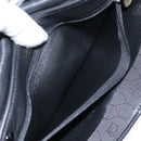 Christian Dior Honeycomb Canvas Shoulder Bag Black Gold Auth bs25477-24