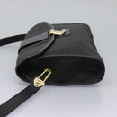 Christian Dior Honeycomb Canvas Shoulder Bag Black Gold Auth bs25477-3