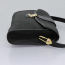 Christian Dior Honeycomb Canvas Shoulder Bag Black Gold Auth bs25477-4