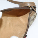 GUCCI GG Supreme Web Sherry Line Bag PVC Beige Gold 89 02 018 Auth bs25483-16