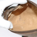 GUCCI GG Supreme Web Sherry Line Bag PVC Beige Gold 89 02 018 Auth bs25483-17