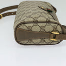 GUCCI GG Supreme Web Sherry Line Bag PVC Beige Gold 89 02 018 Auth bs25483-5