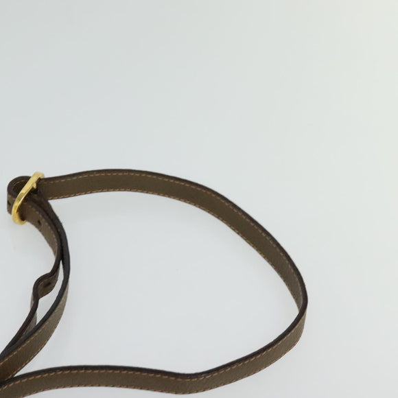 GUCCI GG Supreme Web Sherry Line Bag PVC Beige Gold 89 02 018 Auth bs25483