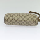GUCCI GG Supreme Web Sherry Line Bag PVC Beige Gold 89 02 018 Auth bs25483-9