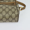 GUCCI GG Supreme Web Sherry Line Bag PVC Beige Gold 68 02 004 Auth bs25484-15
