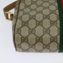 GUCCI GG Supreme Web Sherry Line Bag PVC Beige Gold 68 02 004 Auth bs25484-16