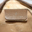 GUCCI GG Supreme Web Sherry Line Bag PVC Beige Gold 68 02 004 Auth bs25484-18