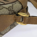 GUCCI GG Supreme Web Sherry Line Bag PVC Beige Gold 68 02 004 Auth bs25484-9