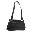 GUCCI Shoulder Bag Leather Black Silver Auth bs25488-1
