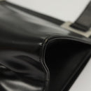 GUCCI Shoulder Bag Leather Black Silver Auth bs25488-14