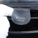 GUCCI Shoulder Bag Leather Black Silver Auth bs25488-16