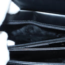 GUCCI Shoulder Bag Leather Black Silver Auth bs25488-22