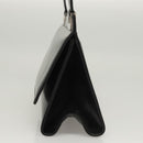 GUCCI Shoulder Bag Leather Black Silver Auth bs25488-4